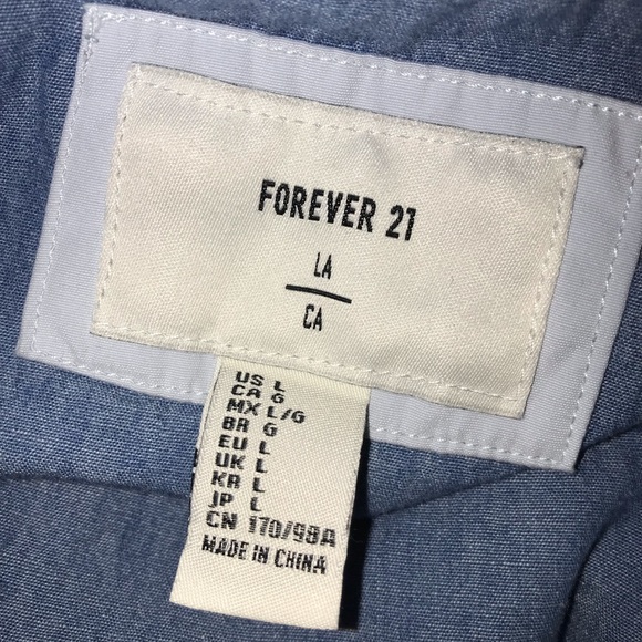 F21 light blue Windbreaker Jacket - Picture 3 of 3